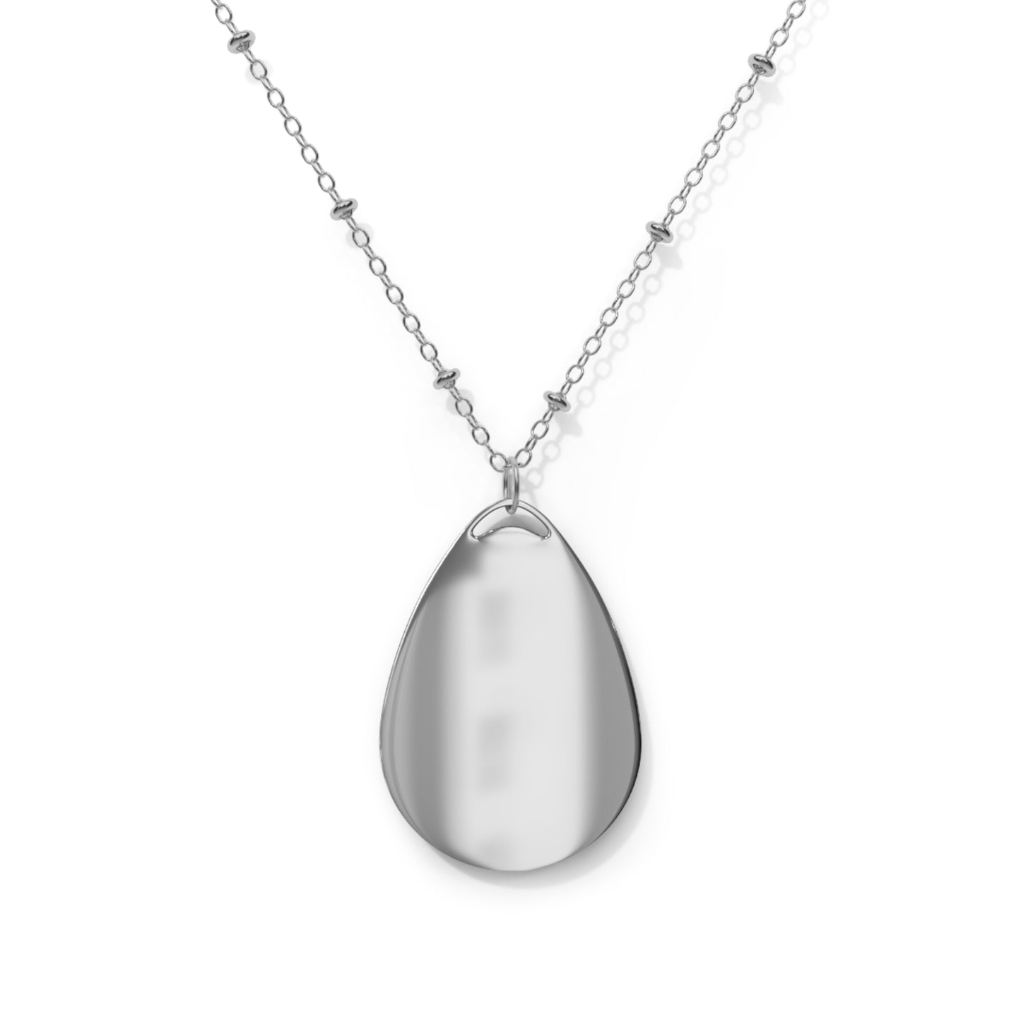 Dare to Be Happy Teardrop Necklace | Oval Necklace