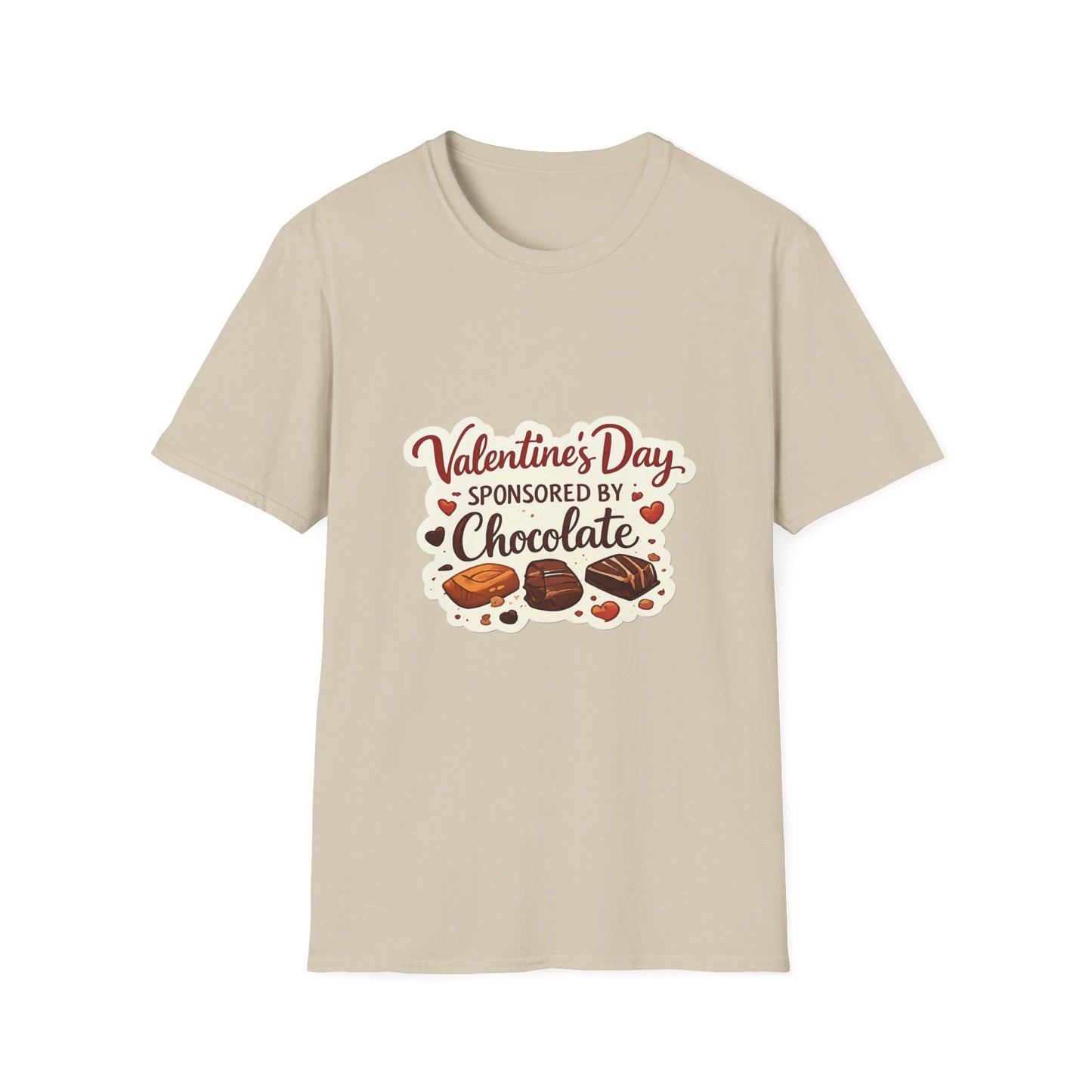 Valentine's Day Sponsored by Chocolate T-Shirt | Chocolate Theme, Valentine Tee