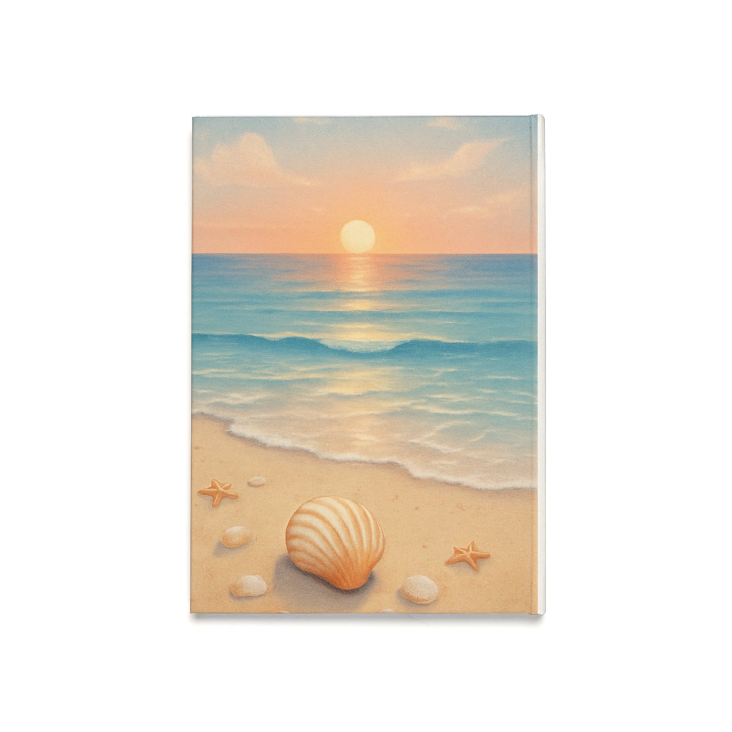 Seashell Sunset Journal A5 Hardcover | 2026 Beach Notebook