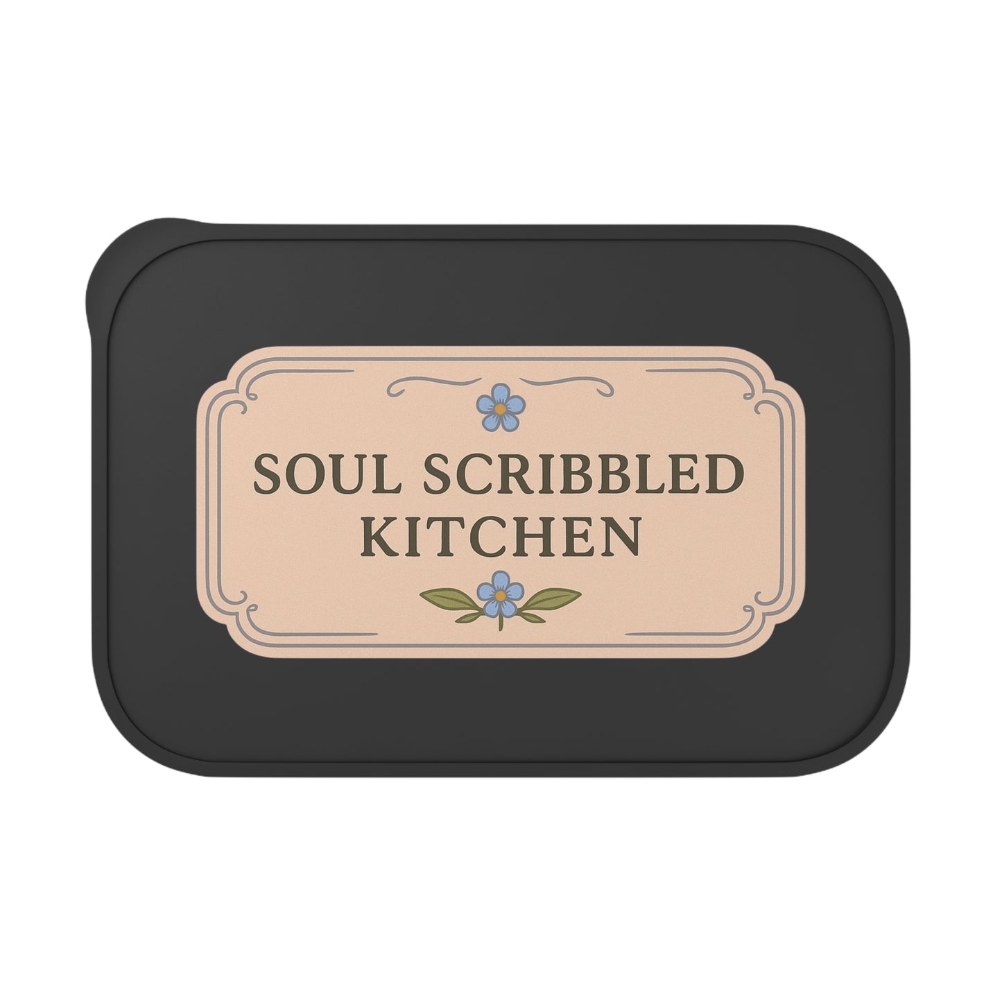 Soul Scribbled Kitchen Eco Bento Box with Band and Utensils PLA Bento Box