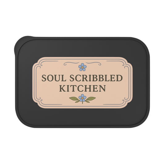 Soul Scribbled Kitchen Eco Bento Box with Band and Utensils PLA Bento Box