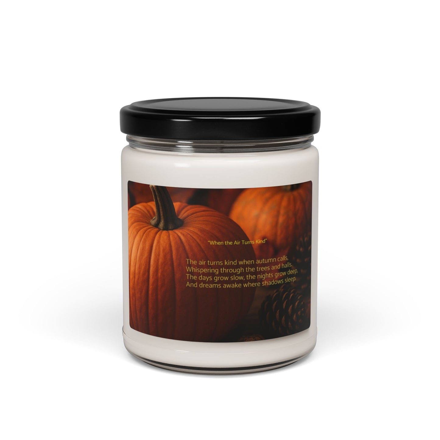 Cozy Autumn Scented Soy Candle, Pumpkin Spice Candle for Fall Decor, Eco-Friendly Candle, Gifts for Her, Halloween and Thanksgiving