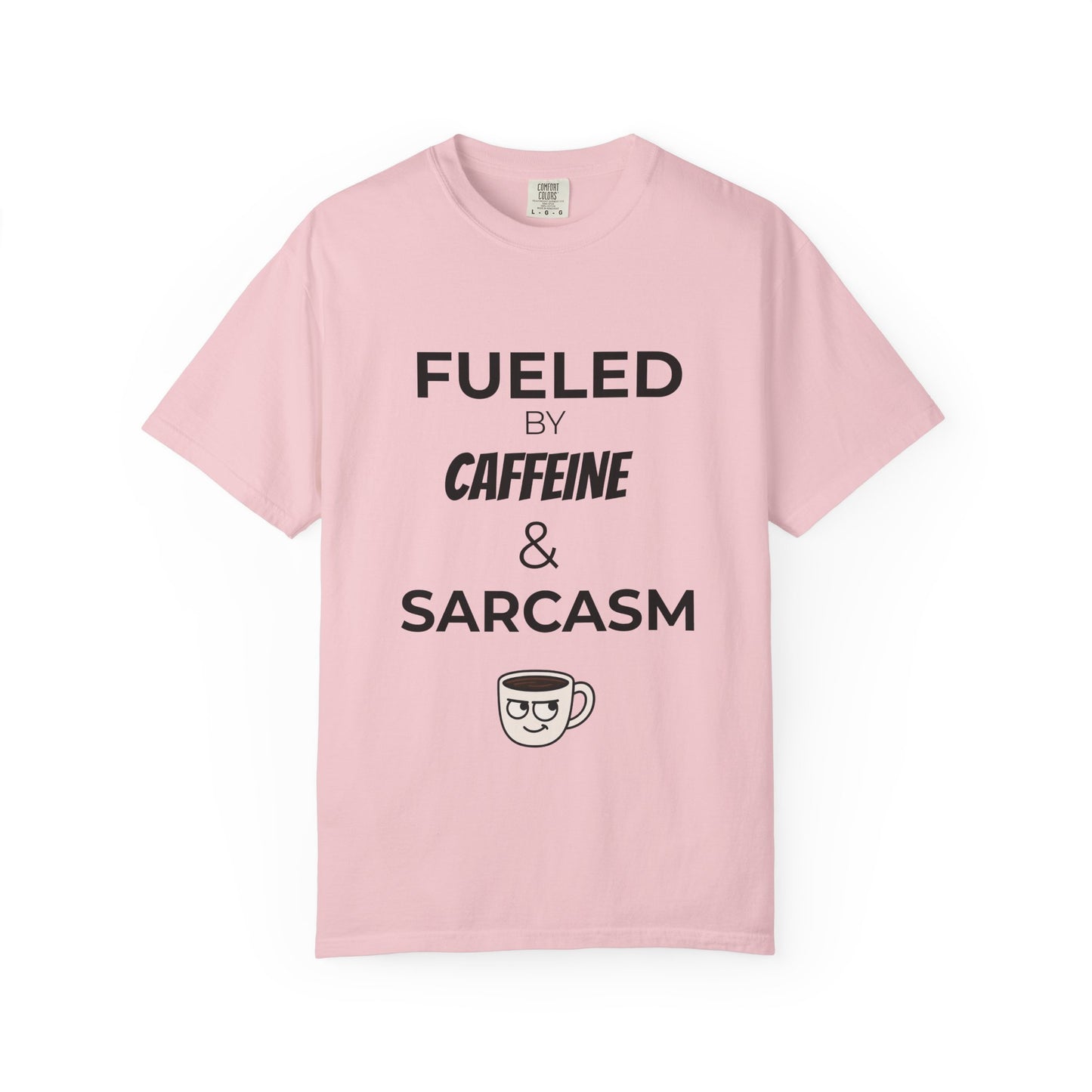 Caffeine & Sarcasm Tee, Funny Unisex T-Shirt, Coffee Lover Gift, Sarcastic Humor Apparel, Gift for Friends, Casual Everyday Wear