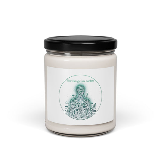 Imaginary Specimen Candle, Scented Soy Jar | surreal taxonomy art, pseudo scientific illustration
