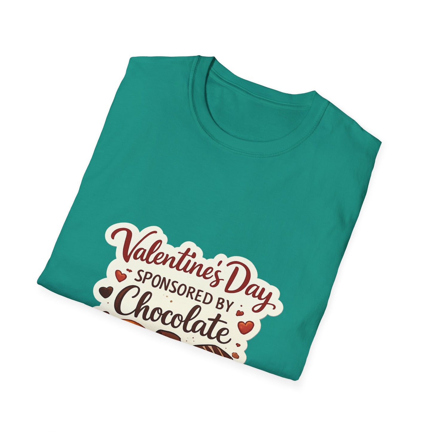 Valentine's Day Sponsored by Chocolate T-Shirt | Chocolate Theme, Valentine Tee