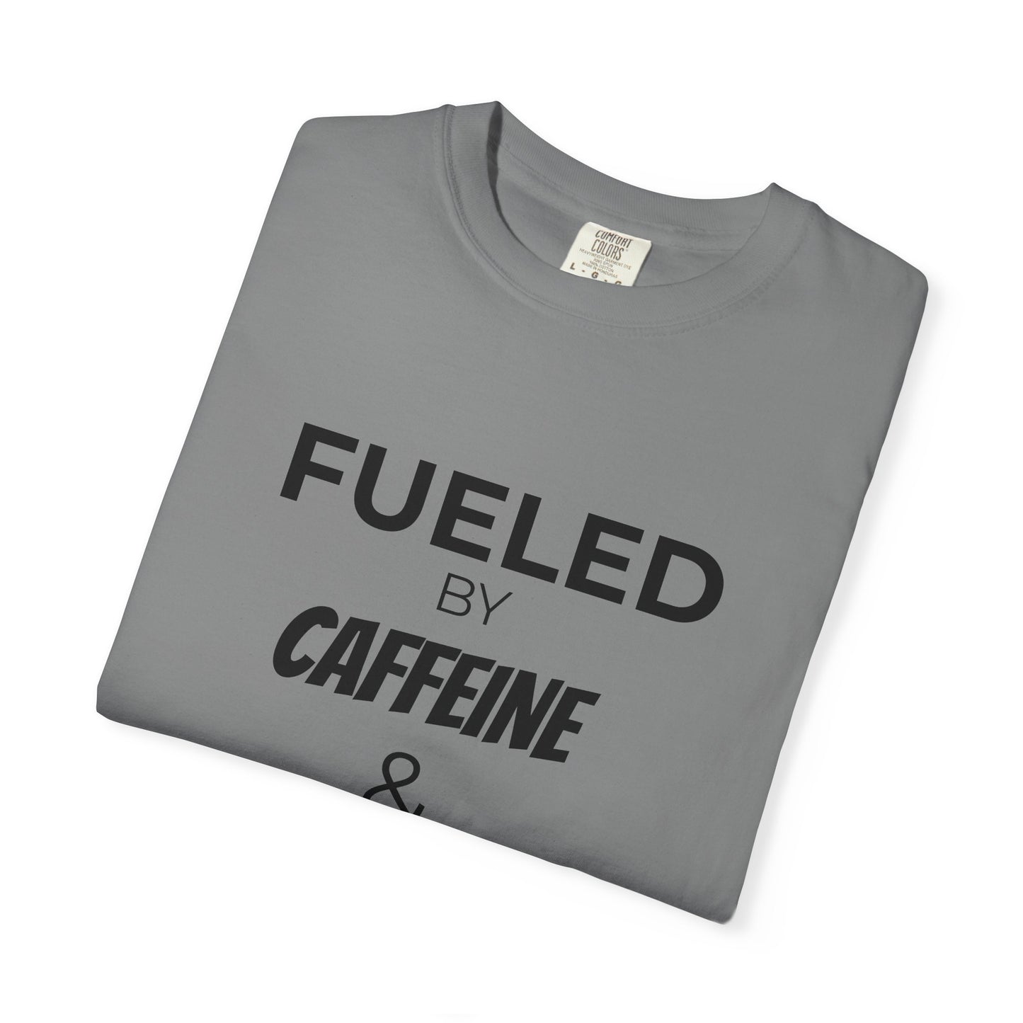 Caffeine & Sarcasm Tee, Funny Unisex T-Shirt, Coffee Lover Gift, Sarcastic Humor Apparel, Gift for Friends, Casual Everyday Wear