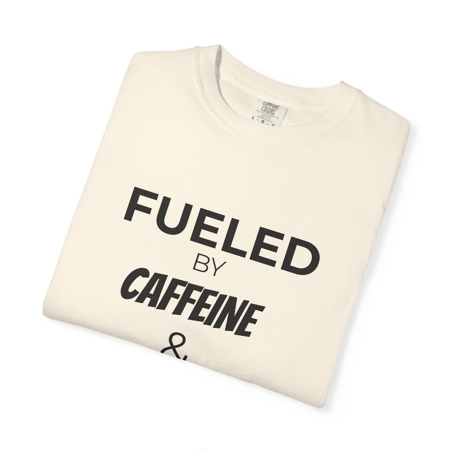 Caffeine & Sarcasm Tee, Funny Unisex T-Shirt, Coffee Lover Gift, Sarcastic Humor Apparel, Gift for Friends, Casual Everyday Wear