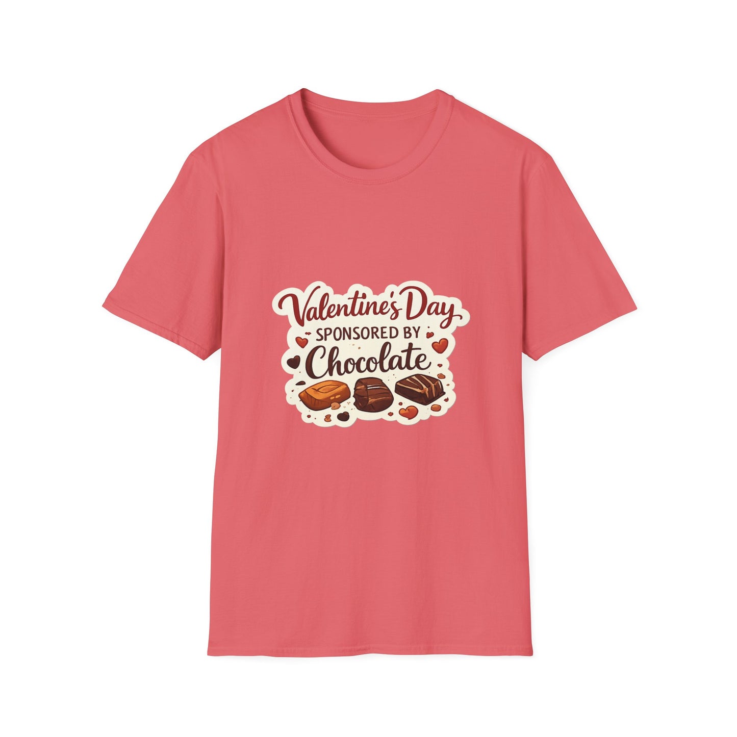 Valentine's Day Sponsored by Chocolate T-Shirt | Chocolate Theme, Valentine Tee