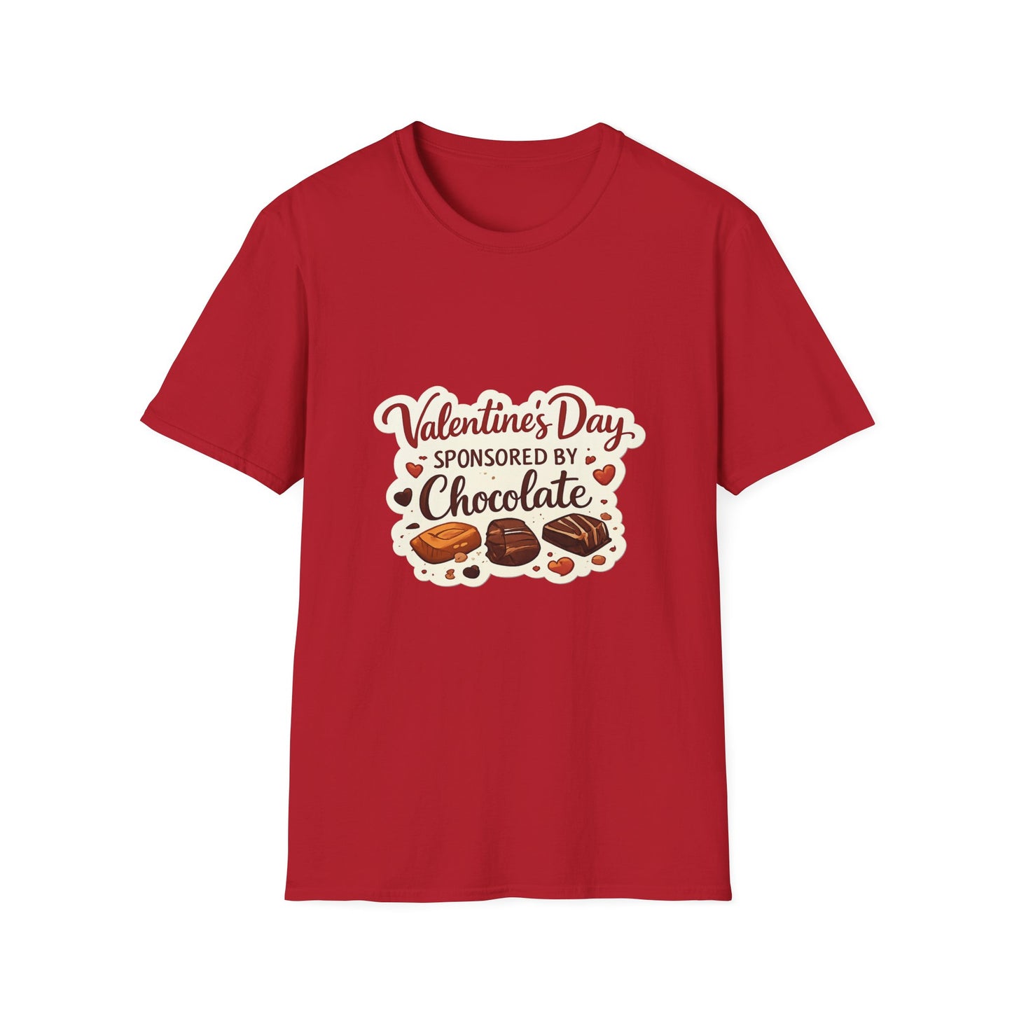 Valentine's Day Sponsored by Chocolate T-Shirt | Chocolate Theme, Valentine Tee