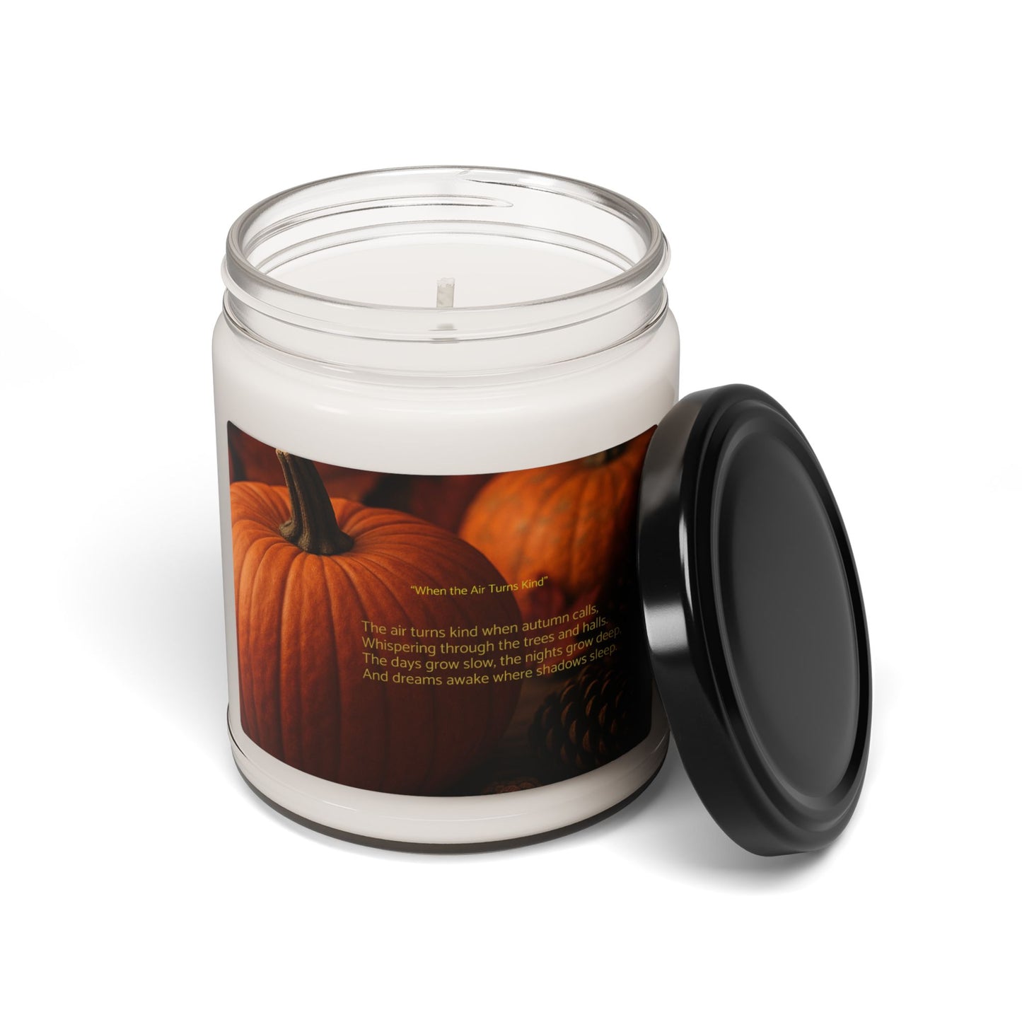 Cozy Autumn Scented Soy Candle, Pumpkin Spice Candle for Fall Decor, Eco-Friendly Candle, Gifts for Her, Halloween and Thanksgiving