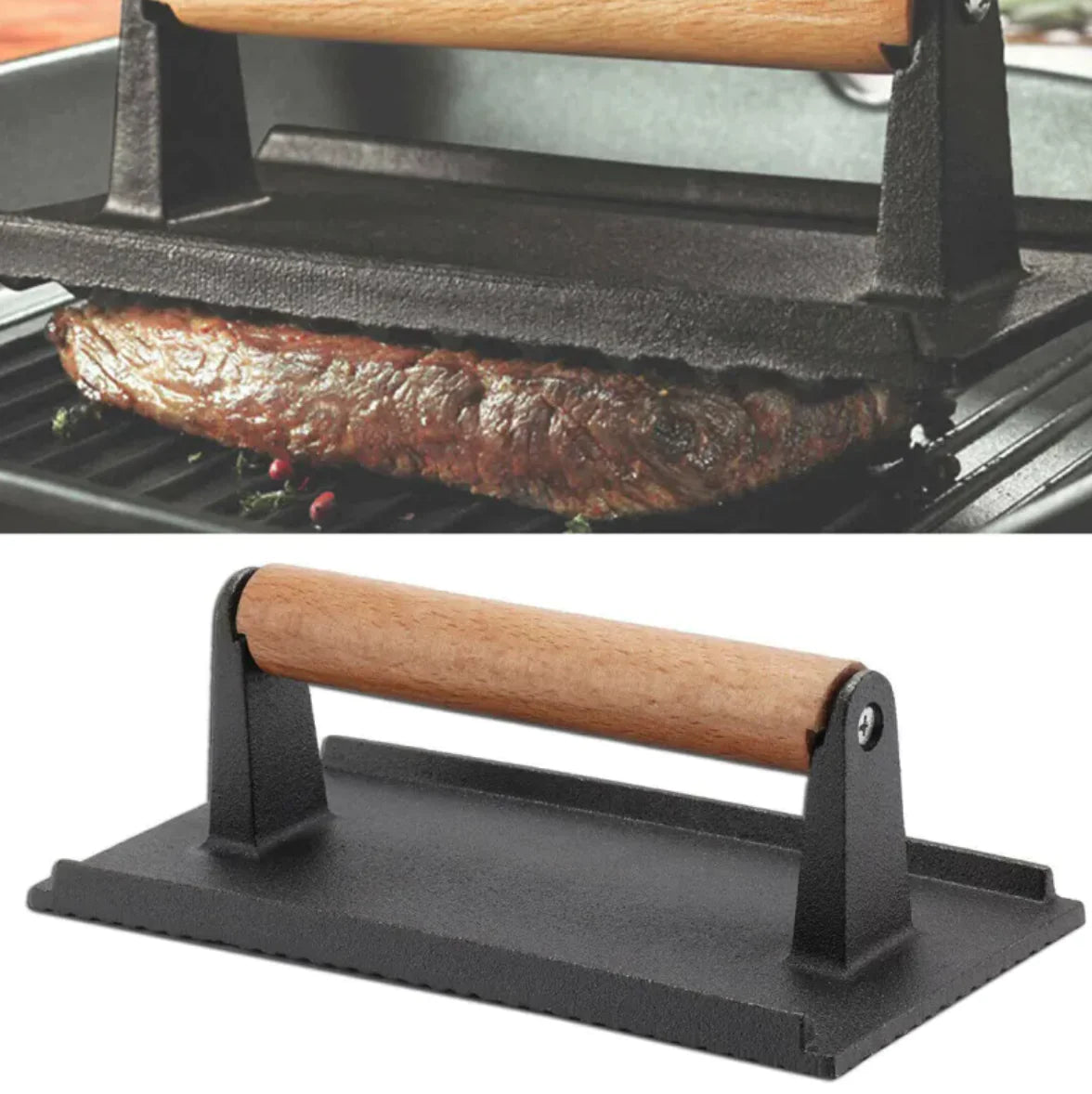 Cast Iron Steak Press