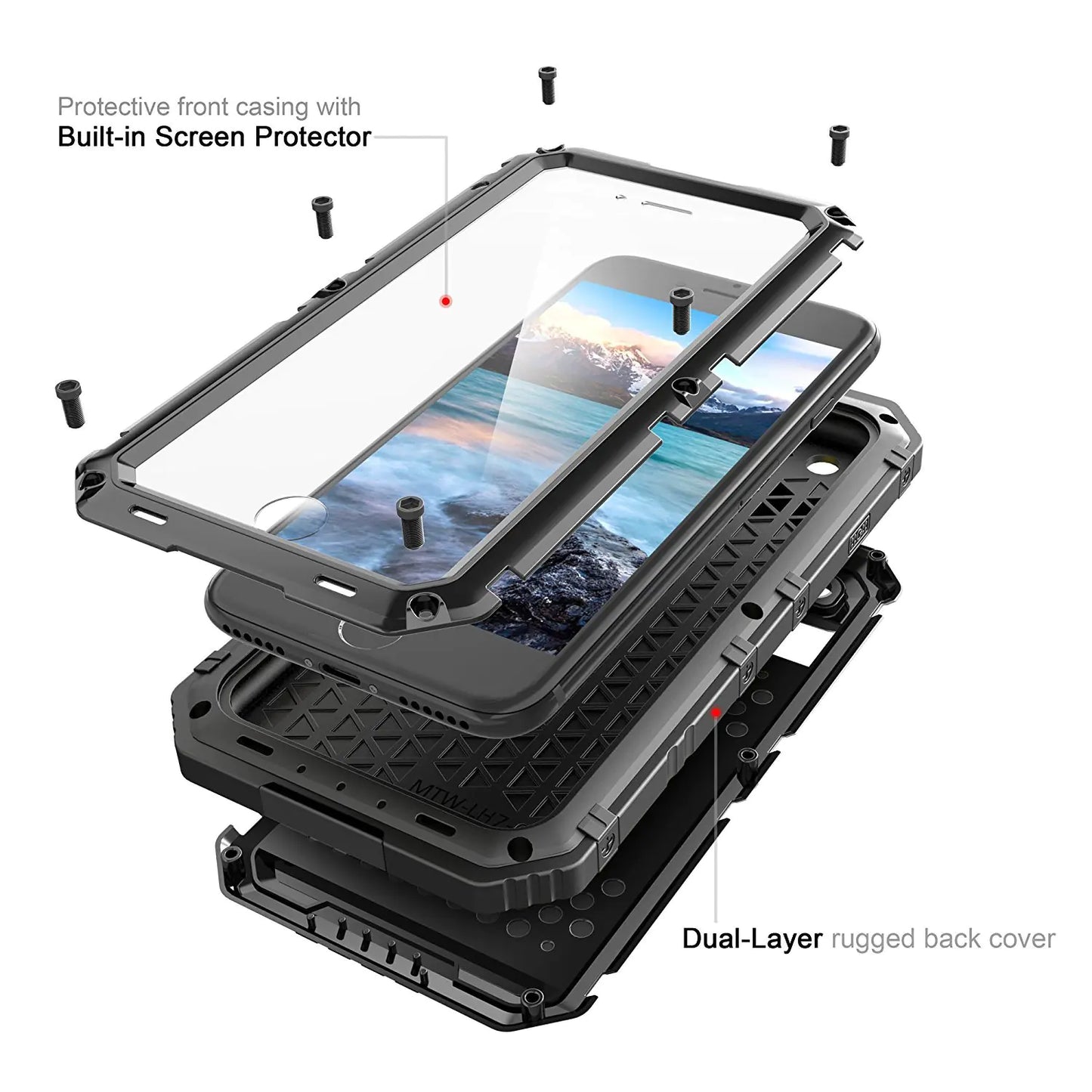 Waterproof Case for iPhone 7/8/7 Plus/8 Plus